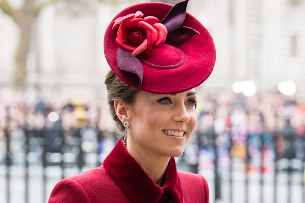 Kate Middleton earrings Meghan Markle Birks Commonwealth Day Queen Elizabeth brooch