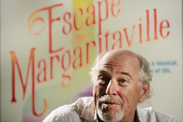 Jimmy Buffett talks about the premiere of "Escape to Margaritaville" at the Saenger Theater in New Orleans on Monday, June 12, 2017. 