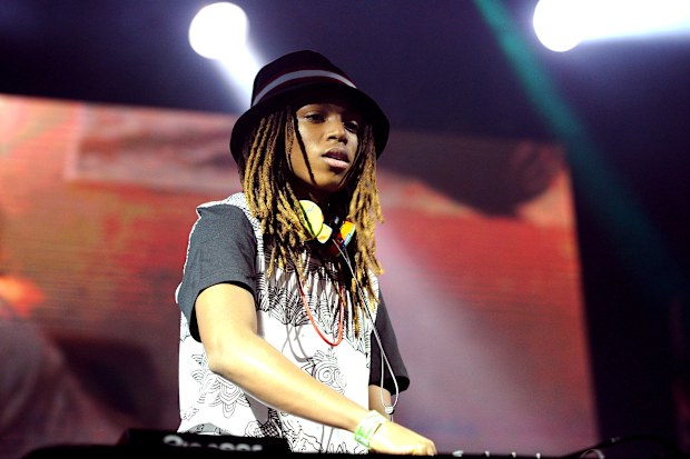 Dj Young Slade during 97.1 AMP RADIO's Amplify 2014 concert at the Hollywood Palladium on March 22, 2014 in Hollywood, California.