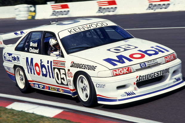 Almost every Holden driven by Peter Brock was made famous in one way or another, Brock pictured here in the 1993 Bathurst 1000 in a VP Commodore.