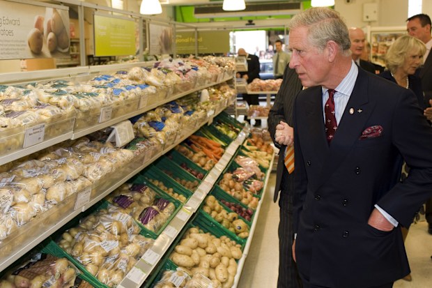 The Prince of Wales and Duchess of Cornwall visiting Waitrose store in Belgravia London where a new range of 'Duchy' goods are on sale. Picture David Parker 10.9.09 Reporter Rebecca English N.P.A. Rota
