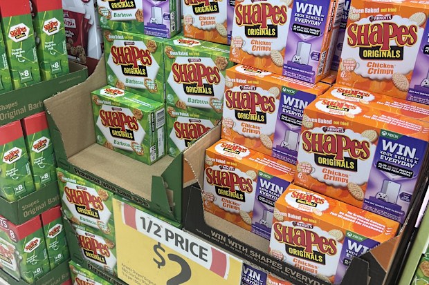 arnott's shapes coles
