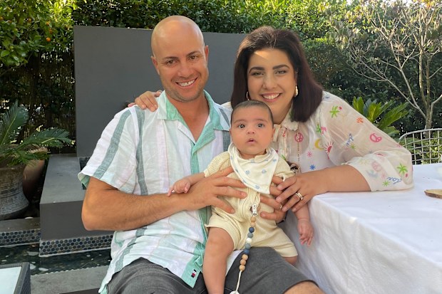 Claudia Cataldo with husband Joe and their 'miracle' son Emilio.