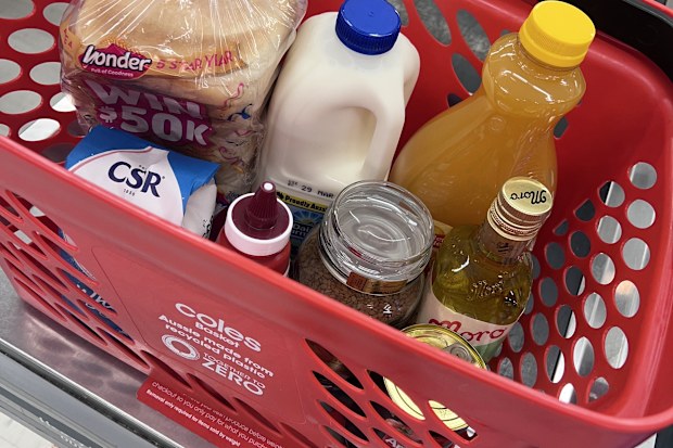 grocery cost comparison coles aldi woolworths