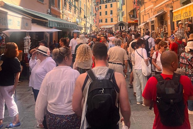 Cinque Terre crowds in Italy