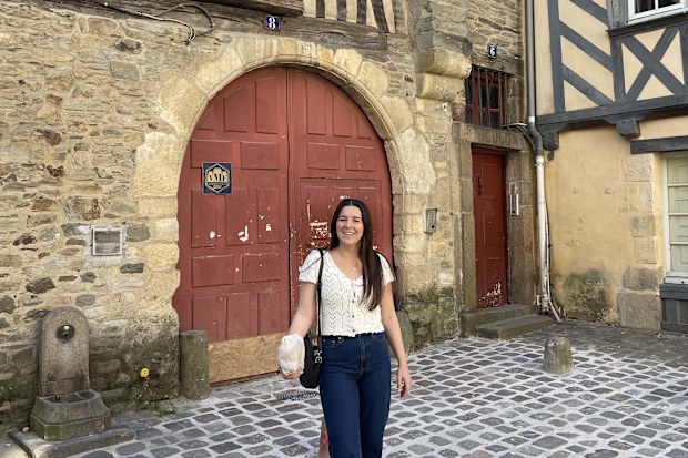 Gabrielle in France.
