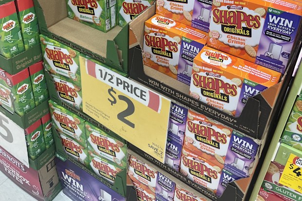 arnott's shapes coles
