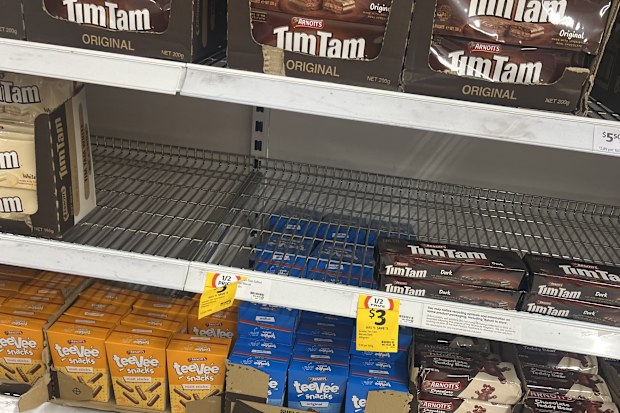 arnott's biscuit shortage raspberry shortcake supply problem