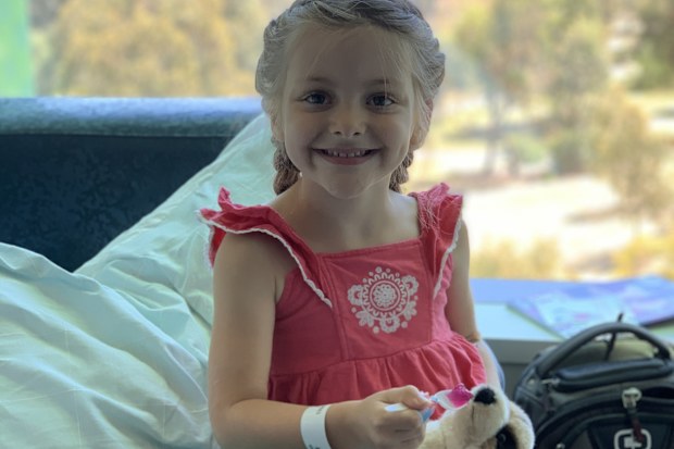 This photo of Lucy Veliades was taken two days after she was diagnosed with cancer.