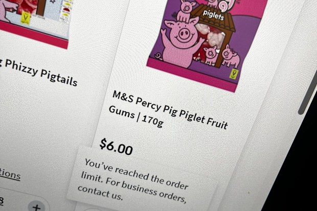 percy pigs buying limits coles online