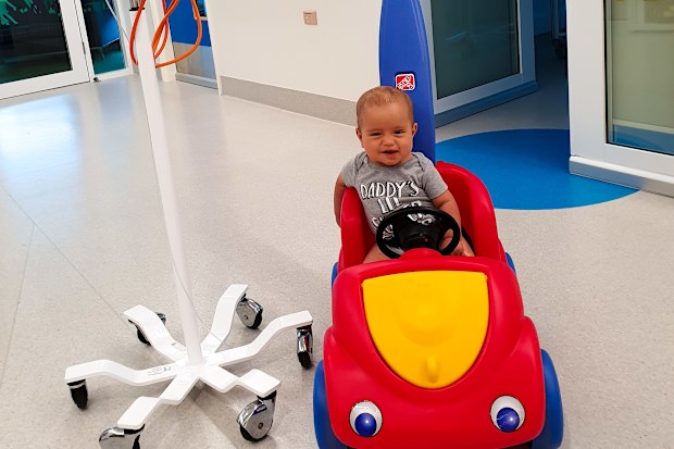 Casey Anaru's son Mason battled cancer as a baby.