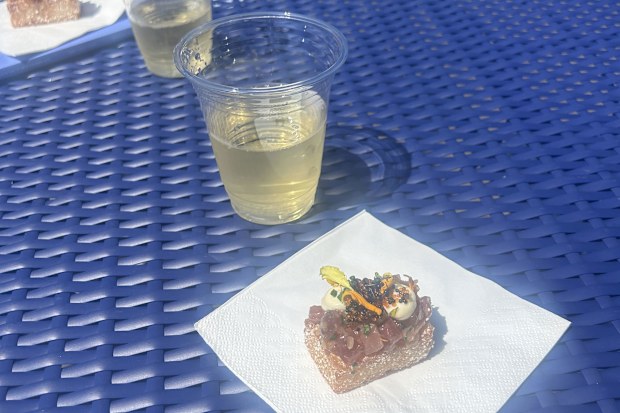 The premium all-day grazing menu in the Parade Lounge was superb, featuring an array of gourmet bites.