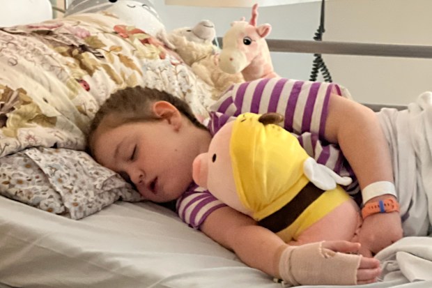 Harper was diagnosed with a severe bone and blood infection.
