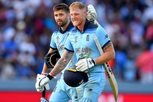 Mark Wood (left) and Ben Stokes.