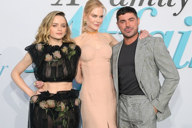 LOS ANGELES, CALIFORNIA - JUNE 13: (L-R) Nicole Kidman, Joey King, and Zac Efron attend the world premiere of Netflix's "A Family Affair" at The Egyptian Theatre Hollywood on June 13, 2024 in Los Angeles, California.  (Photo by Charley Gallay/Getty Images for Netflix)