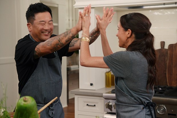 With Love, Meghan. (L to R) Roy Choi, Meghan, Duchess of Sussex 
