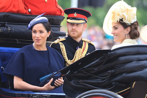 The Duke and Duchess of Sussex with the Duchess of Cambridge
