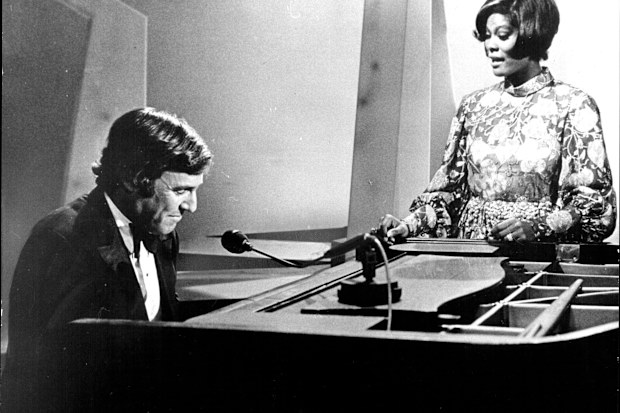 Burt Bacharach is seen here with guest star Dionne Warwick during "An Evening with Burt Bacharach,"  September 16, 1970.