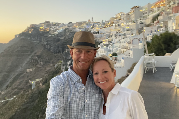 South Carolina couple April DeMuth and Warren Watson in Greece