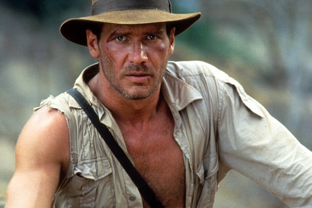 Harrison Ford in a scene from the film 'Indiana Jones And The Temple Of Doom', 1984. 