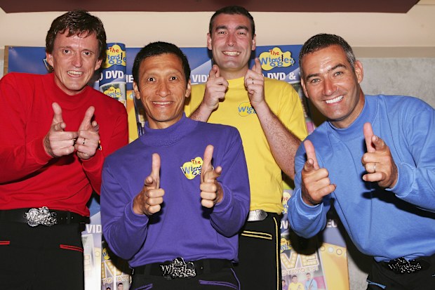 The Wiggles pose for a photograph before performing at the Sydney Entertainment Centre in 2005.
