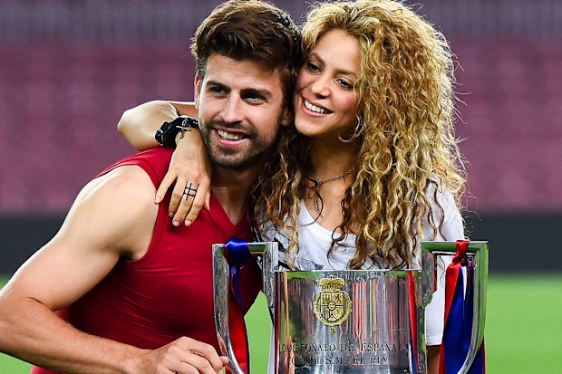 Shakira and Gerard Pique Nou on May 30, 2015 in Barcelona, Spain.