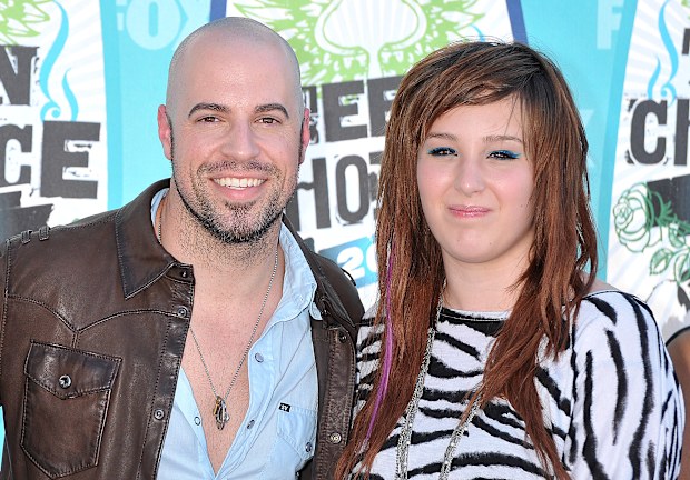 Griffin Daughtry, singer Chris Daughtry and Hannah Daughtry arrive at the 2010 Teen Choice Awards held at Gibson Amphitheatre, in Universal City. 