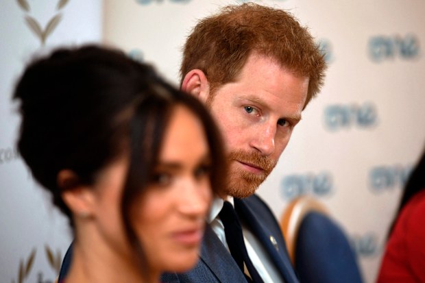 The Duke and Duchess of Sussex attend a roundtable discussion on gender equality with the Queen's Commonwealth Trust and One Young World at Windsor Castle. PA Photo. Picture date: Friday October 25, 2019. See PA story ROYAL Sussex. Photo credit should read: Jeremy Selwyn/Evening Standard/PA Wire