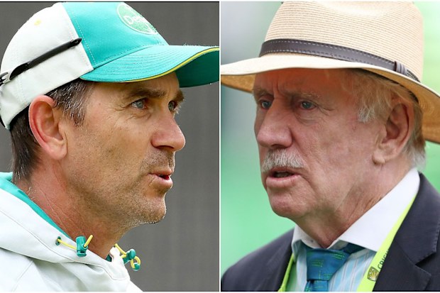 Justin Langer and Ian Chappell.