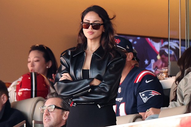  Eiza González attends Super Bowl LX at Levi's Stadium on February 08, 2026 in Santa Clara, California.  