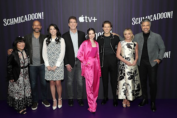 Ann Harada, Keegan-Michael Key, Cecily Strong, Cinco Paul, Dove Cameron,  Aaron Tveit, Jane Krakowski, Jaime Camil, Schmigadoon!, Apple TV+