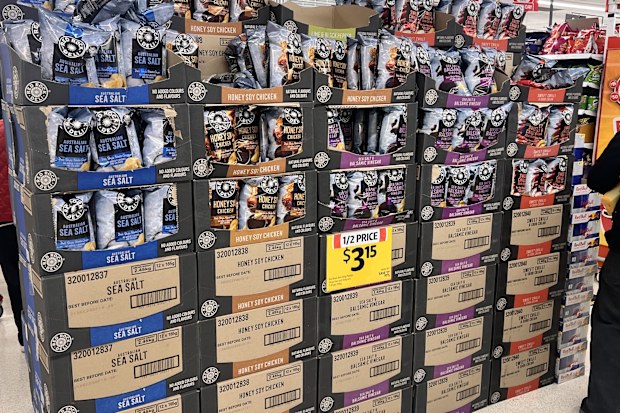 tyrrells potato chips coles woolworths removed from supermarket shelves