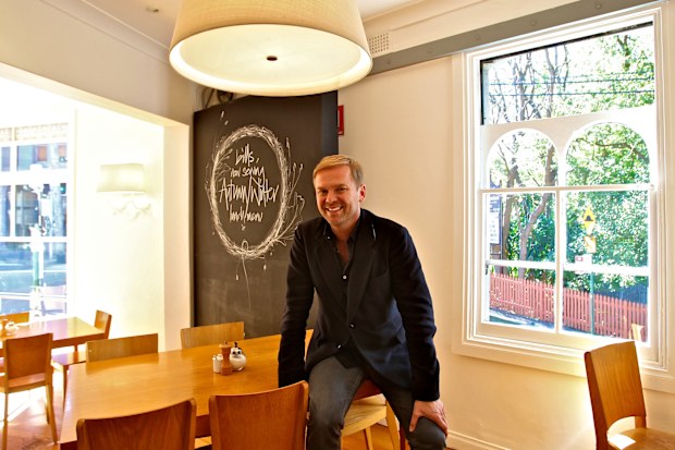 Bill Granger photographed at the original bills, where it all began tweny years ago. SHD photo: Marco Del Grande on 14th. June, 2013