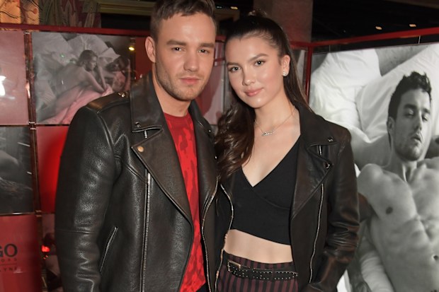 Liam Payne and Maya Henry attend the Hugo X Liam Payne Bodywear Campaign party at Flannels on December 4, 2019 in London, England. 
