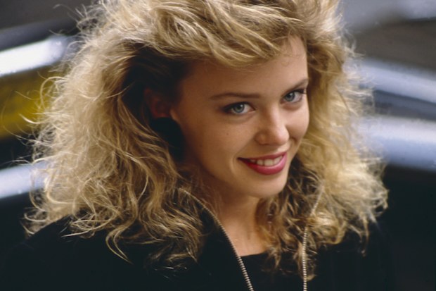 Kylie Minogue attends a charity event in London, 1988 
