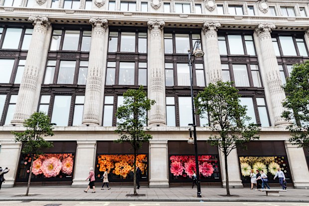 The Apple watch is displayed in the shop windows of Selfridges on August 20, 2015 in London, United Kingdom. 