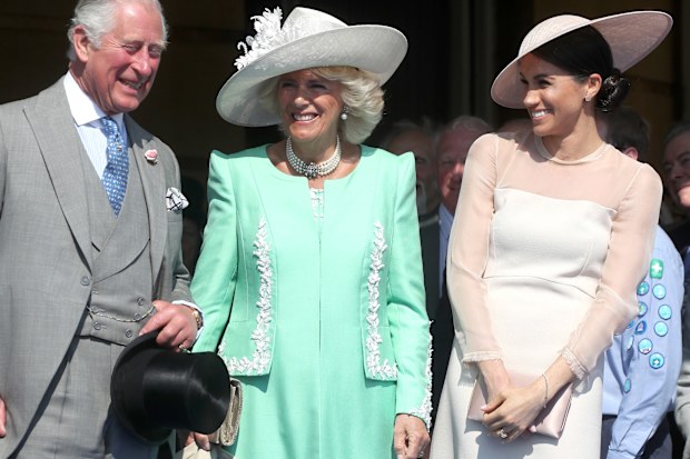 King Charles, Camilla, Queen Consort, and Meghan Markle