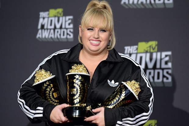 Rebel Wilsom poses in the press room during the 2013 MTV Movie Awards at Sony Pictures Studios on April 14, 2013 in Culver City, California.