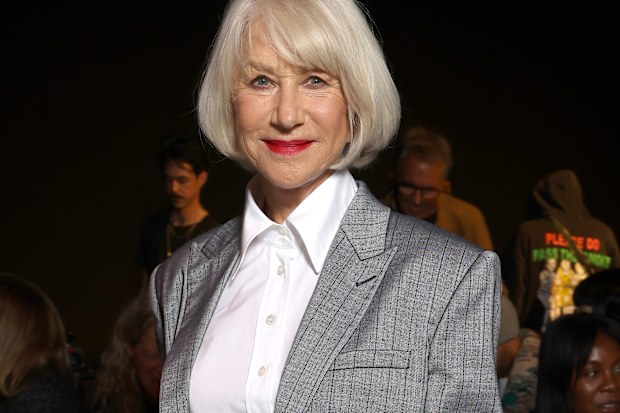 Dame Helen Mirren at the Stella McCartney Womenswear Spring/Summer 2026 show as part of Paris Fashion Week on September 30, 2025 in Paris, France.