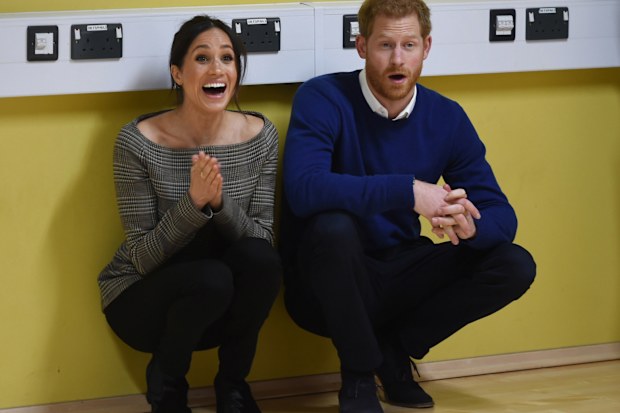 Prince Harry and meghan markle surprised