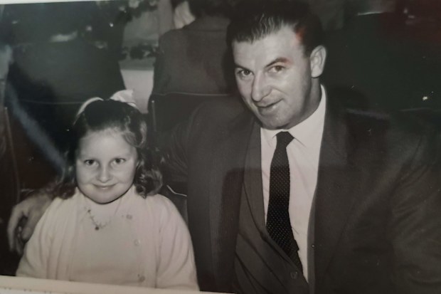 Gaye, & Dad Robert Cohen at Masonic Father Daughter dinner.
