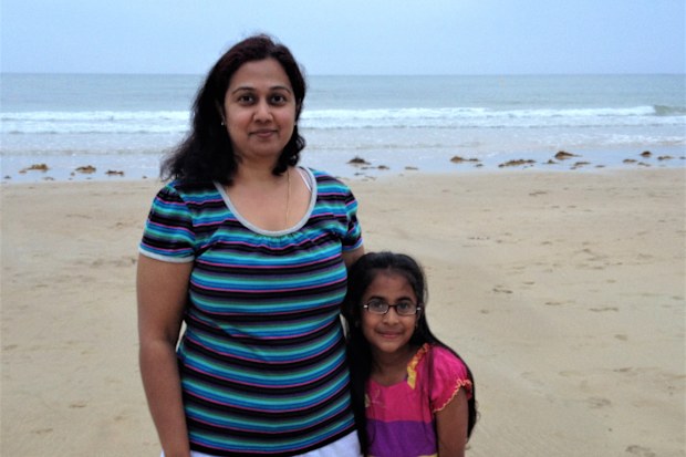 Brunda and her daughter Ananya