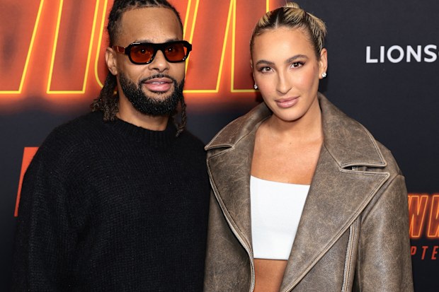 Patrick Mills and Alyssa Mills attend Lionsgate's "John Wick: Chapter 4" screening