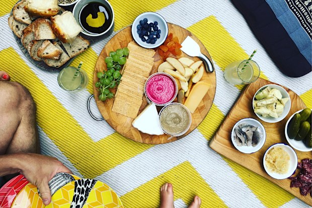 Jane's family loves a carpet picnic.