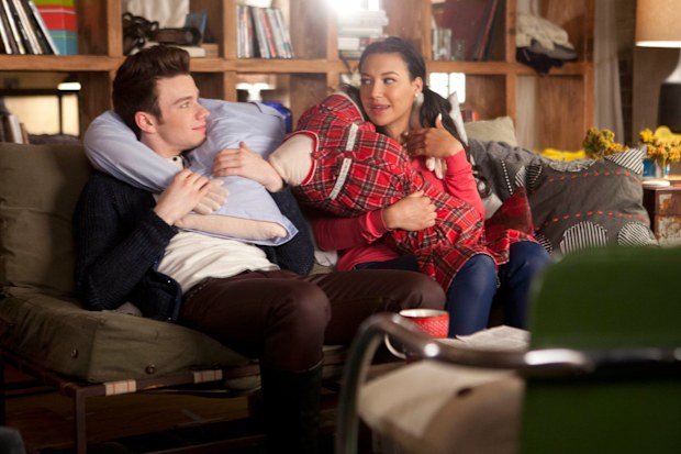 Chris Colfer and Naya Rivera