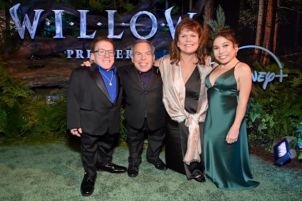 Harrison Davis, Warwick Davis, Samantha Davis and Annabelle Davis