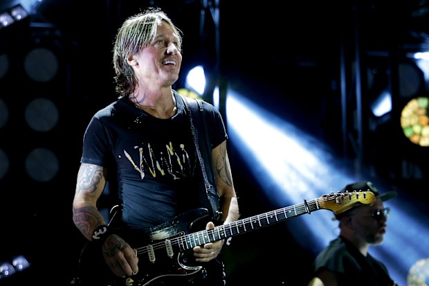 Keith Urban performs on the main stage during CMA Fest 2025 at Nissan Stadium on June 06, 2025 in Nashville
