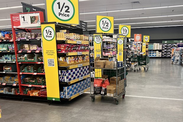 woolworths half price signs