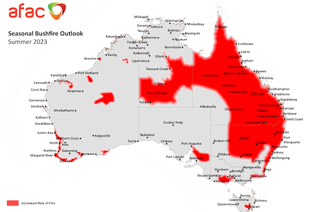 Millions of Australians are facing an elevated fire risk for the summer.