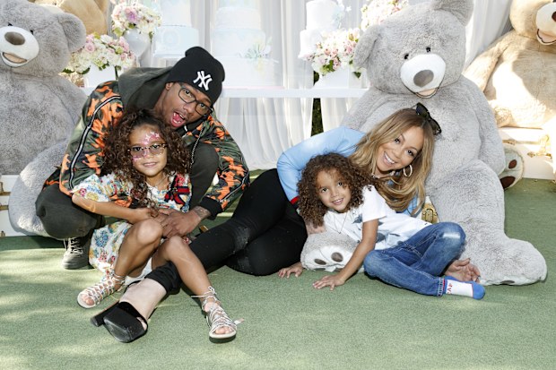 Mariah Carey and Nick Cannon with kids, Monroe Cannon and Moroccan Scott Canon